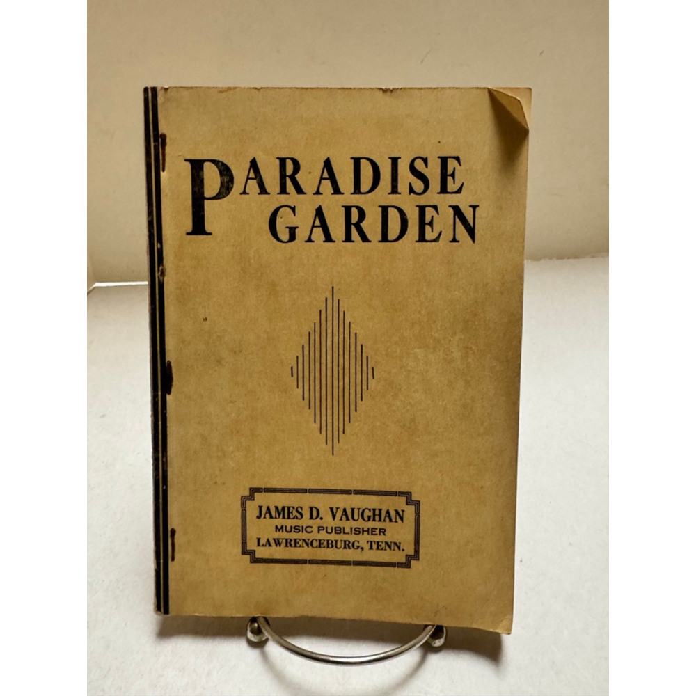 VTG Songbook " Paradise Garden " (1944-Paperback) James D. Vaughan
